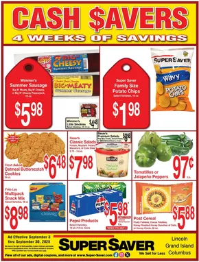 Super Saver catalogue in Bartonsville PA | Exclusive deals and bargains | 2025-09-03T00:00:00.000Z - 2025-09-30T00:00:00.000Z