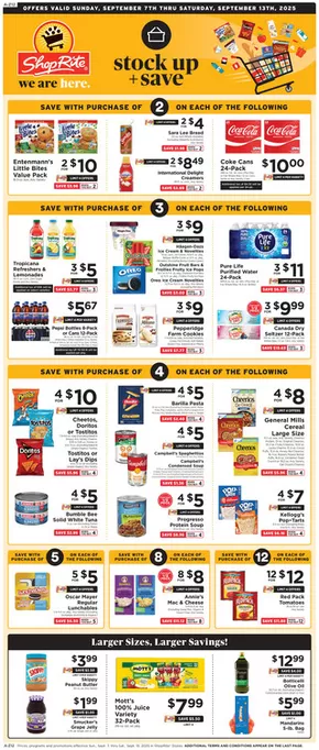 ShopRite catalogue in Hillsborough NJ | Current special promotions | 2025-09-04T00:00:00.000Z - 2025-09-13T00:00:00.000Z