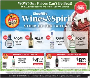 ShopRite catalogue in Perth Amboy NJ | ShopRite Wine & Spirits | 2025-09-03T00:00:00.000Z - 2025-09-16T00:00:00.000Z