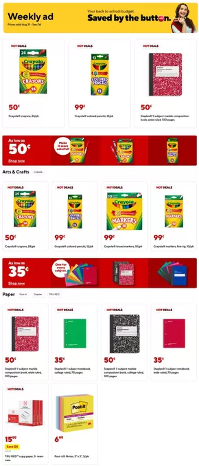Staples flyer