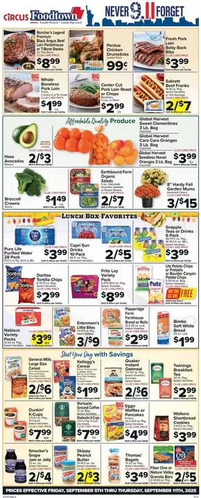Foodtown supermarkets catalogue in Richardson TX | Current special promotions | 2025-09-05T00:00:00.000Z - 2025-09-11T00:00:00.000Z
