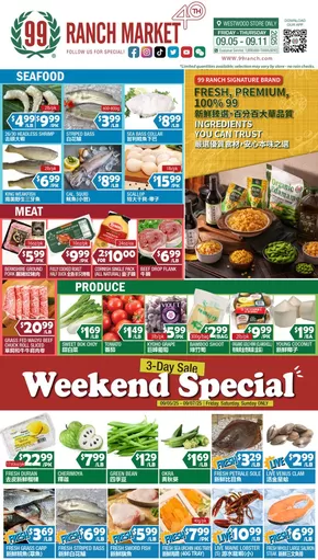 99 Ranch catalogue | 99 ranch Weekend Specials / Perishables | 2025-09-05T00:00:00.000Z - 2025-09-11T00:00:00.000Z