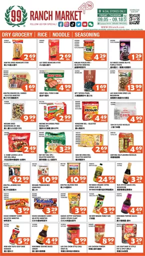 99 Ranch catalogue | 99 ranch Dry Grocery | Rice | Noodle | Seasoning | 2025-09-05T00:00:00.000Z - 2025-09-11T00:00:00.000Z