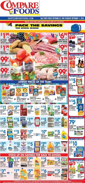 Compare Foods catalogue | Compare Foods weekly ad | 2025-09-05T00:00:00.000Z - 2025-09-19T00:00:00.000Z