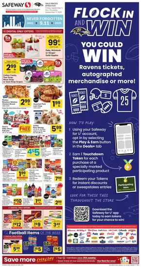 Safeway catalogue in Ellicott City MD | Weekly Ad - Safeway - Eastern | 2025-09-05T00:00:00.000Z - 2025-09-11T00:00:00.000Z
