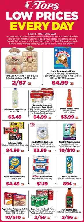 Tops catalogue in Elmira NY | Tops Low Prices Every Day | 2025-09-07T00:00:00.000Z - 2025-09-13T00:00:00.000Z