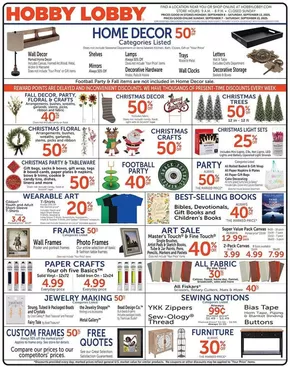 Hobby Lobby catalogue in Greeley CO | Hobby Lobby Weekly ad | 2025-09-07T00:00:00.000Z - 2025-09-13T00:00:00.000Z