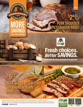 Commissary catalogue | Current bargains and offers | 2025-09-08T00:00:00.000Z - 2025-09-21T00:00:00.000Z