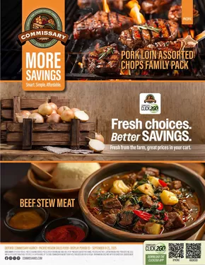 Commissary catalogue | Great offer for bargain hunters | 2025-09-08T00:00:00.000Z - 2025-09-21T00:00:00.000Z
