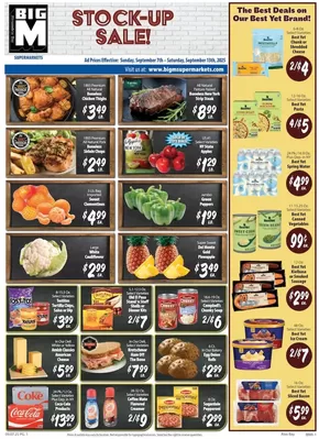 BigM Supermarkets catalogue in De Ruyter NY | Weekly Specials | 2025-09-08T00:00:00.000Z - 2025-09-22T00:00:00.000Z