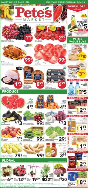Pete's Fresh Market catalogue in Villa Park IL | Save now with our deals | 2025-09-10T00:00:00.000Z - 2025-09-16T00:00:00.000Z