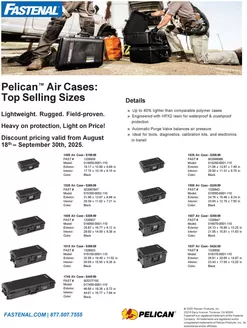 Fastenal catalogue in Cedarhurst NY | Fastenal Pelican Q3 Promo | 2025-09-01T00:00:00.000Z - 2025-12-31T00:00:00.000Z