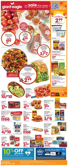 Giant Eagle catalogue in Beaver Falls PA | Wide range of offers | 2025-09-11T00:00:00.000Z - 2025-09-17T00:00:00.000Z
