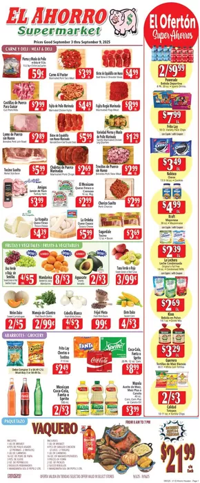 El Ahorro catalogue in Houston TX | EL AHORRO SUPERMARKET | 2025-09-09T00:00:00.000Z - 2025-09-23T00:00:00.000Z