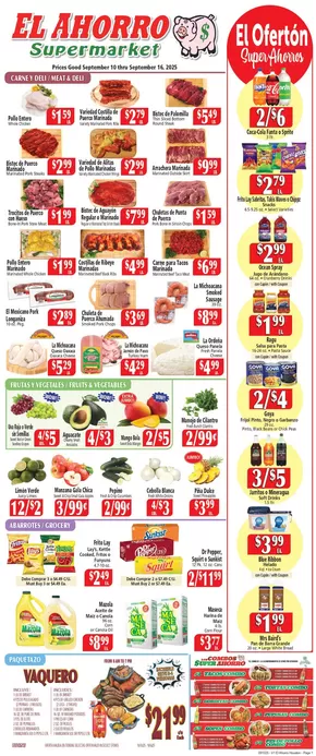 El Ahorro catalogue in Houston TX | Our best bargains | 2025-09-10T00:00:00.000Z - 2025-09-24T00:00:00.000Z