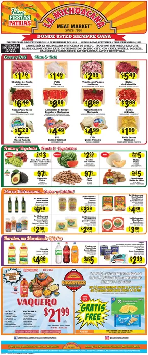 La Michoacana catalogue | Top deals and discounts | 2025-09-10T00:00:00.000Z - 2025-09-24T00:00:00.000Z