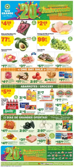 El Rio Grande catalogue in Dallas TX | Current special promotions | 2025-09-10T00:00:00.000Z - 2025-09-24T00:00:00.000Z