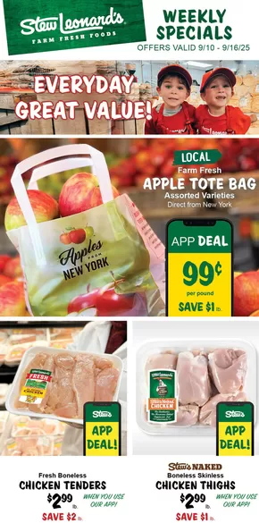 Stew Leonard's catalogue in Paramus NJ | Great offer for bargain hunters | 2025-09-10T00:00:00.000Z - 2025-09-24T00:00:00.000Z
