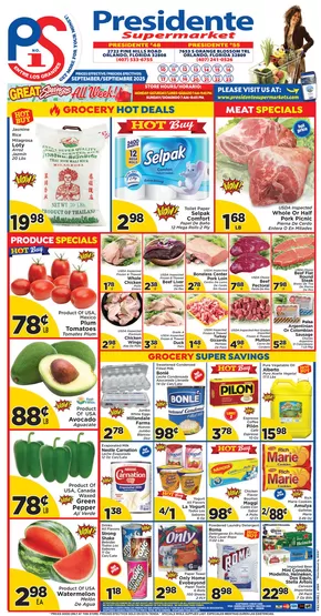Presidente catalogue in Orlando FL | Discover attractive offers | 2025-09-11T00:00:00.000Z - 2025-09-25T00:00:00.000Z