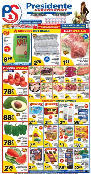Presidente catalogue in Orlando FL | Current bargains and offers | 2025-09-11T00:00:00.000Z - 2025-09-25T00:00:00.000Z