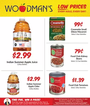 Woodman's catalogue | Top deals for all customers | 2025-09-11T00:00:00.000Z - 2025-09-25T00:00:00.000Z