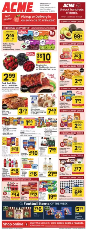 ACME catalogue in Kenilworth NJ | Weekly Ad | 2025-09-12T00:00:00.000Z - 2025-09-18T00:00:00.000Z