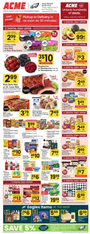 ACME catalogue in Philadelphia PA | Weekly Ad | 2025-09-12T00:00:00.000Z - 2025-09-18T00:00:00.000Z