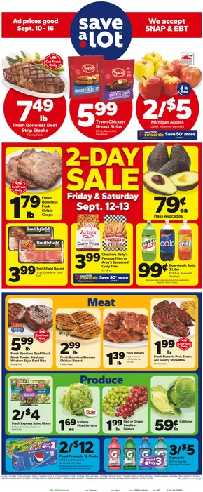 Save a Lot catalogue in Lisbon OH | Great offer for all customers | 2025-09-10T00:00:00.000Z - 2025-09-16T00:00:00.000Z