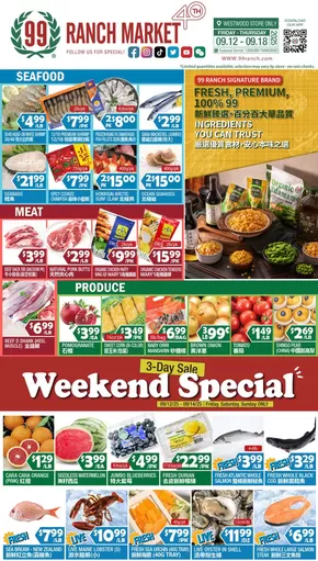 99 Ranch catalogue | 99 ranch Perishables/Weekend Specials | 2025-09-12T00:00:00.000Z - 2025-09-18T00:00:00.000Z