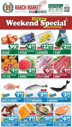 99 Ranch catalogue | Great offer for bargain hunters | 2025-09-12T00:00:00.000Z - 2025-09-18T00:00:00.000Z
