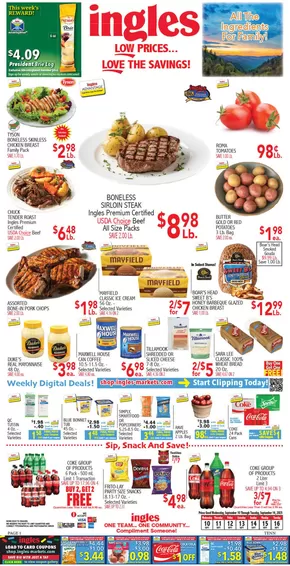 Ingles Markets catalogue in Greeneville TN | Exclusive deals for our customers | 2025-09-12T00:00:00.000Z - 2025-09-26T00:00:00.000Z