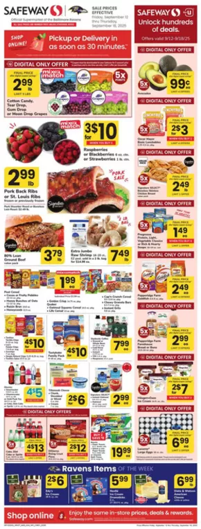 Safeway catalogue | Weekly Ad - Safeway - Eastern | 2025-09-12T00:00:00.000Z - 2025-09-18T00:00:00.000Z