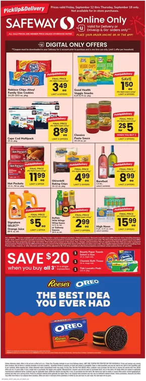 Safeway catalogue | Offers for bargain hunters | 2025-09-12T00:00:00.000Z - 2025-09-18T00:00:00.000Z