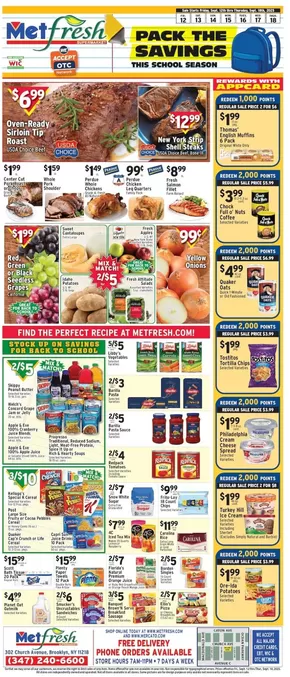Met Foodmarkets catalogue in New York | Save now with our deals | 2025-09-12T00:00:00.000Z - 2025-09-18T00:00:00.000Z