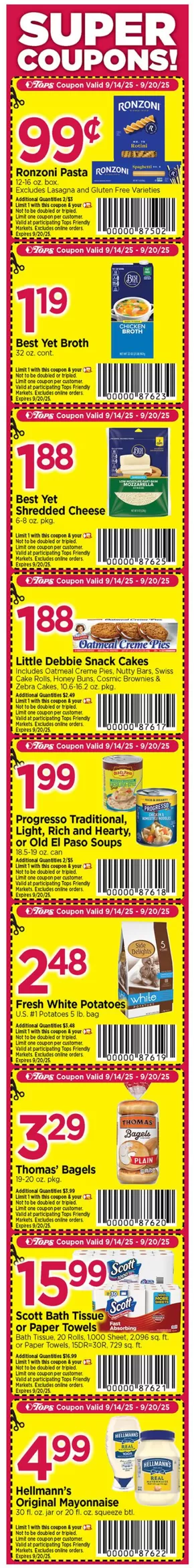 Tops catalogue in Cooperstown NY | Our best deals for you | 2025-09-14T00:00:00.000Z - 2025-09-20T00:00:00.000Z
