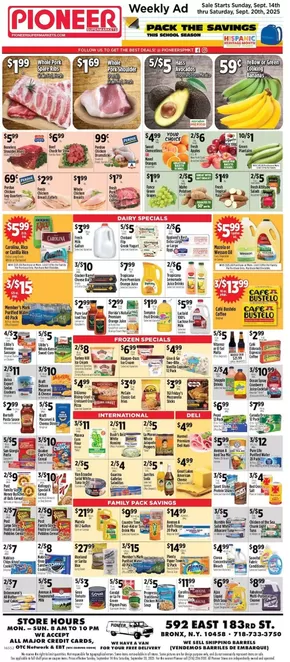 Pioneer Supermarkets catalogue in New York | Offers for bargain hunters | 2025-09-14T00:00:00.000Z - 2025-09-20T00:00:00.000Z