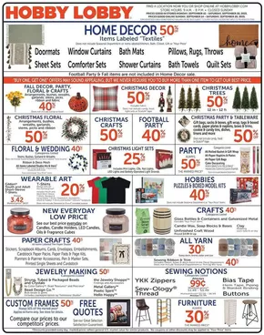 Hobby Lobby catalogue in Coaldale PA | Hobby Lobby Weekly ad | 2025-09-14T00:00:00.000Z - 2025-09-20T00:00:00.000Z