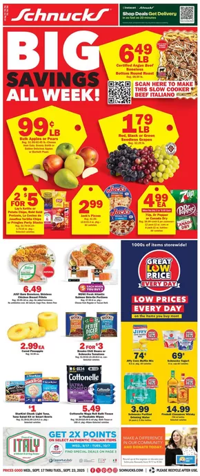 Schnucks catalogue | Discover attractive offers | 2025-09-17T00:00:00.000Z - 2025-09-23T00:00:00.000Z