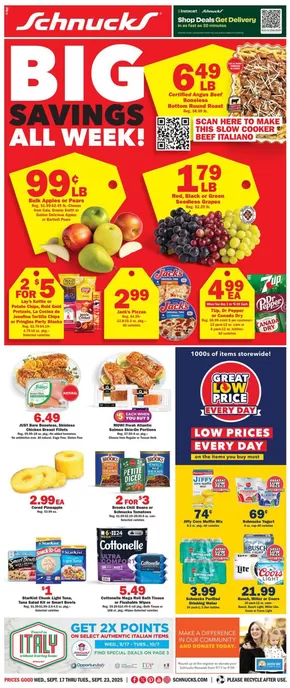 Schnucks catalogue | Top deals for all customers | 2025-09-17T00:00:00.000Z - 2025-09-23T00:00:00.000Z
