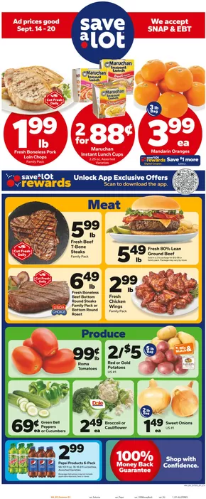 Save a Lot catalogue in Mason WV | Special offers for you | 2025-09-14T00:00:00.000Z - 2025-09-20T00:00:00.000Z
