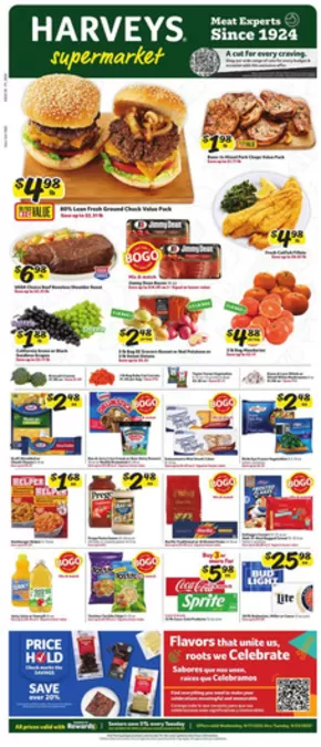 Harveys Supermarkets catalogue | Special offers for you | 2025-09-17T00:00:00.000Z - 2025-09-23T00:00:00.000Z