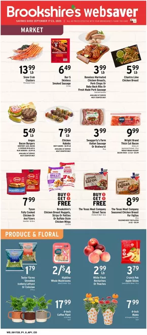 Brookshire's catalogue in Wynnewood PA | Top deals for all customers | 2025-09-17T00:00:00.000Z - 2025-09-23T00:00:00.000Z