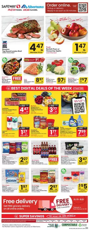 Albertsons catalogue in Rialto CA | Top offers for smart savers | 2025-09-17T00:00:00.000Z - 2025-09-23T00:00:00.000Z