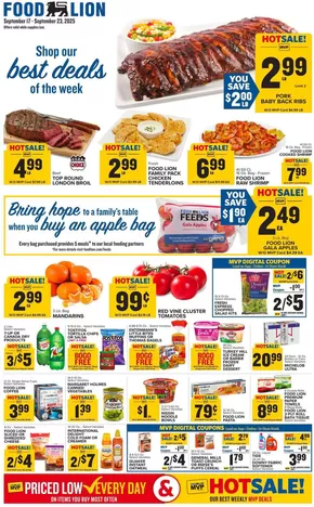 Food Lion catalogue in Lorton VA | Current bargains and offers | 2025-09-17T00:00:00.000Z - 2025-09-23T00:00:00.000Z