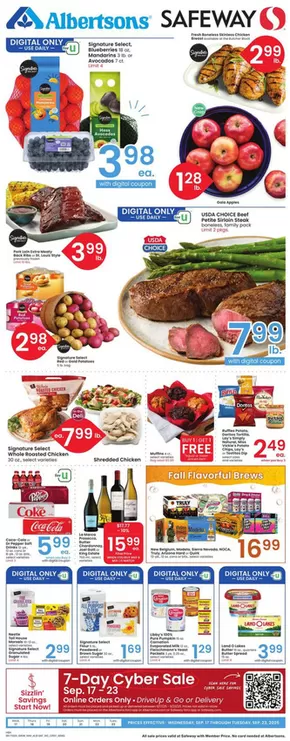 Safeway catalogue in Bozeman MT | Exclusive bargains | 2025-09-17T00:00:00.000Z - 2025-09-23T00:00:00.000Z