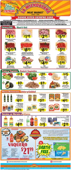 La Michoacana catalogue | La Michoacana Weekly ad | 2025-09-16T00:00:00.000Z - 2025-09-30T00:00:00.000Z
