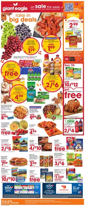Giant Eagle catalogue in Newark OH | Exclusive deals and bargains | 2025-09-18T00:00:00.000Z - 2025-09-24T00:00:00.000Z