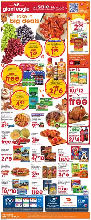 Giant Eagle catalogue in Indianapolis IN | Exclusive deals and bargains | 2025-09-18T00:00:00.000Z - 2025-09-24T00:00:00.000Z