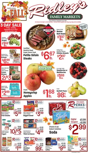 Ridley's Family Markets catalogue | Great discounts on selected products | 2025-09-16T00:00:00.000Z - 2025-09-22T00:00:00.000Z