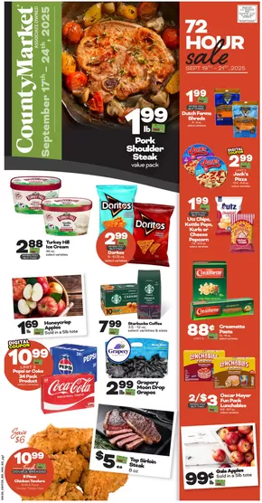 County Market catalogue in Farmington IL | County Market Weekly ad | 2025-09-17T00:00:00.000Z - 2025-09-24T00:00:00.000Z